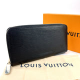 LOUIS VUITTON purse M61857 Zippy wallet Epi Leather Black Black mens Used