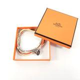 HERMES bracelet Petit Ashe Cellier silk Orange Orange Women Used