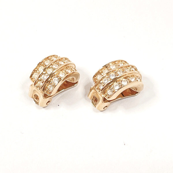 Christian Dior Earring vintage metal/Rhinestone gold Women Second hand