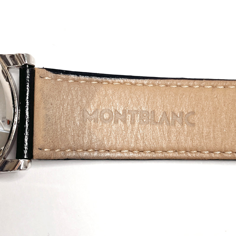 MONTBLANC Watches 7042 Meisterstück Date Stainless Steel/leather Silver Silver mens Used