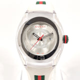 GUCCI Watches 137.3 sink Stainless Steel/rubber Silver Silver Women Used