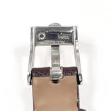 OMEGA Watches De Ville Stainless Steel/leather/14 white gold Silver Silver Women Second hand
