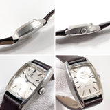 OMEGA Watches De Ville Stainless Steel/leather/14 white gold Silver Silver Women Second hand