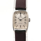 OMEGA Watches De Ville Stainless Steel/leather/14 white gold Silver Silver Women Second hand