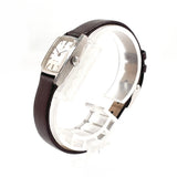 OMEGA Watches De Ville Stainless Steel/leather/14 white gold Silver Silver Women Second hand
