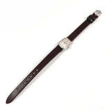 OMEGA Watches De Ville Stainless Steel/leather/14 white gold Silver Silver Women Second hand