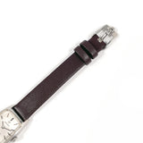 OMEGA Watches De Ville Stainless Steel/leather/14 white gold Silver Silver Women Second hand