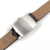 OMEGA Watches De Ville Stainless Steel/leather/14 white gold Silver Silver Women Second hand