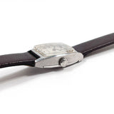 OMEGA Watches De Ville Stainless Steel/leather/14 white gold Silver Silver Women Second hand