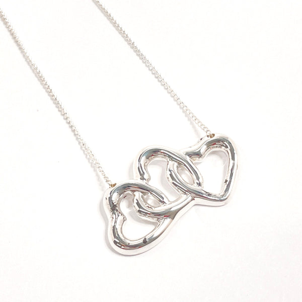 TIFFANY&Co. Necklace Triple heart Silver925 Silver Women Used