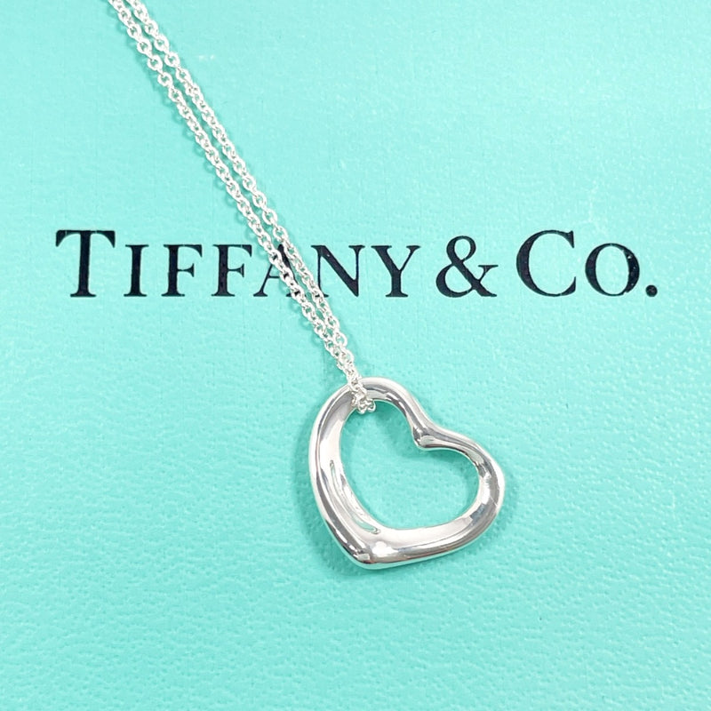 TIFFANY&Co. Necklace Open heart Elsa Peretti Silver925 Silver Women Used