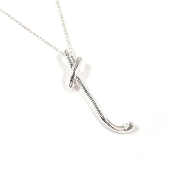 TIFFANY&Co. Necklace Letter T Initial Elsa Peretti Silver925 Silver Women Second hand