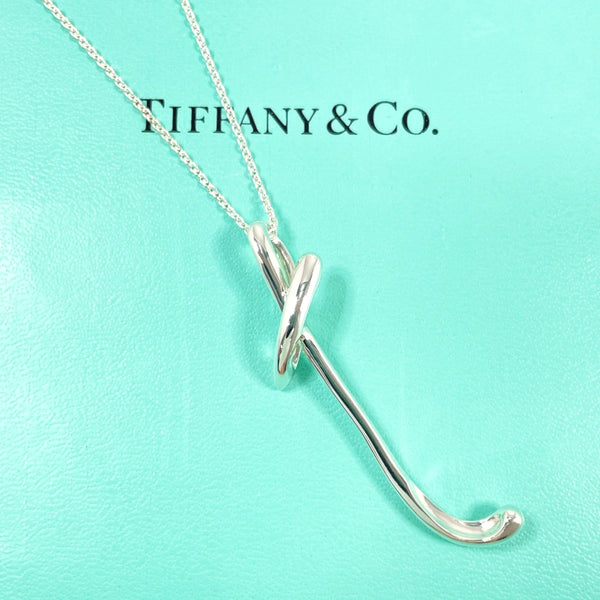 TIFFANY&Co. Necklace Letter T Initial Elsa Peretti Silver925 Silver Women Second hand
