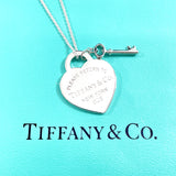 TIFFANY&Co. Necklace Return to Heart Key Silver925 Silver Women Used