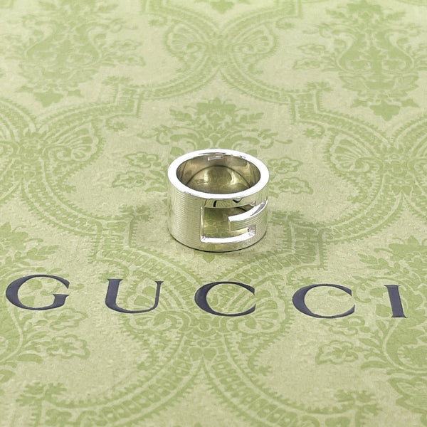 GUCCI Ring Branded Cutout G Silver925 #US 5 Silver Women Second hand