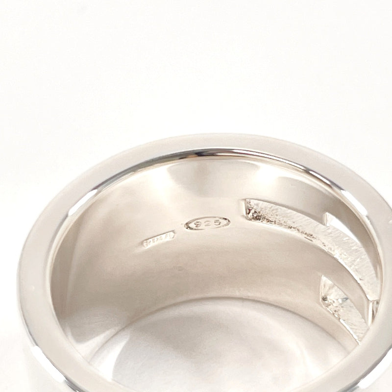 GUCCI Ring Branded Cutout G Silver925 #9.5(JP Size) Silver Women Used