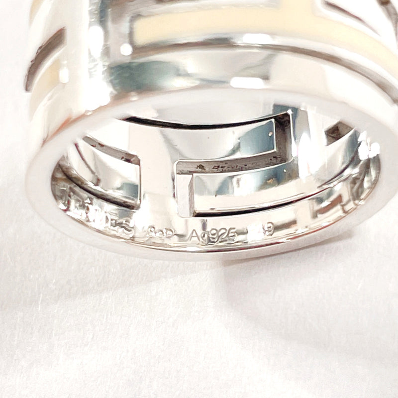 HERMES Ring Move ash Silver925 #US 4 3/4 Silver Silver Women Second hand