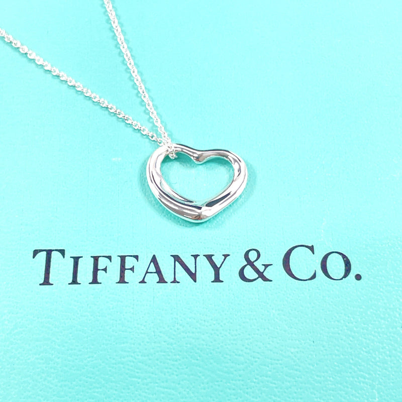 TIFFANY&Co. Necklace Open heart Elsa Peretti Silver925 Silver Women Used