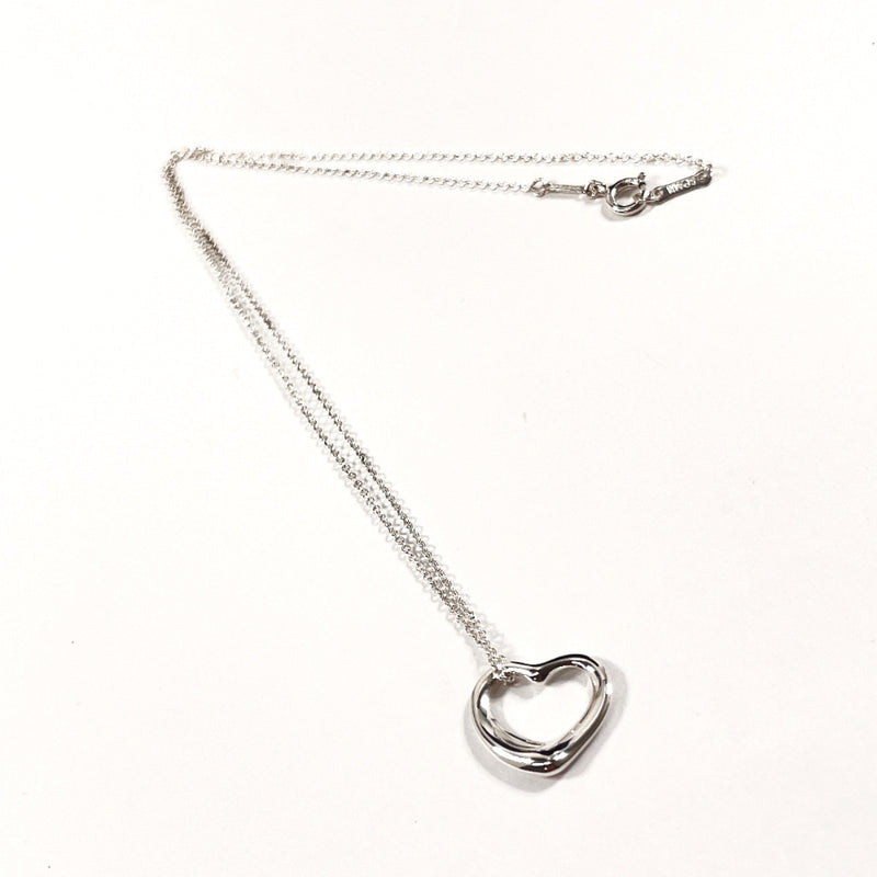 TIFFANY&Co. Necklace Open heart Elsa Peretti Silver925 Silver Women Used