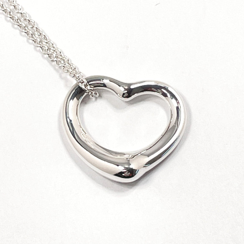 TIFFANY&Co. Necklace Open heart Elsa Peretti Silver925 Silver Women Used