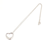 TIFFANY&Co. Necklace Open heart Elsa Peretti Silver925 Silver Women Used