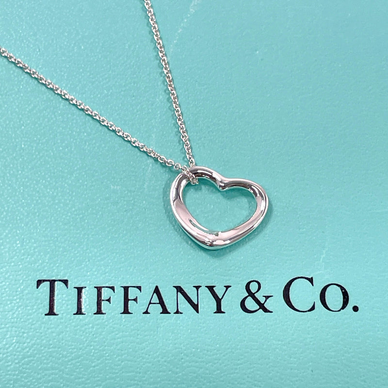 TIFFANY&Co. Necklace Open heart Elsa Peretti Silver925 Silver Women Used