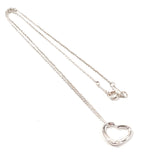 TIFFANY&Co. Necklace Open heart Elsa Peretti Silver925 Silver Women Used