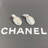 CHANEL earring oval with logo Silver925 Silver Women Second hand