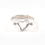 TIFFANY&Co. Ring Open heart Elsa Peretti Silver925 #12(JP Size) Silver Women Used