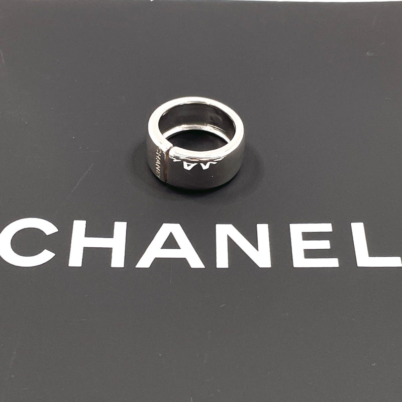 CHANEL Ring logo Silver925 #11(JP Size) Silver Women Used