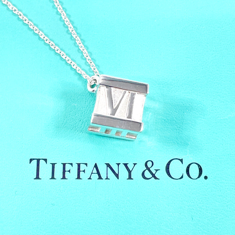 TIFFANY&Co. Necklace Atlas cube Silver925 Silver Women Used