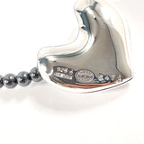 Georg Jensen Necklace Heart motif Silver925/Hematite Silver Silver Women Used