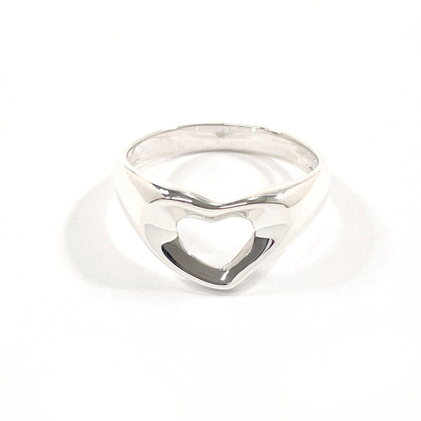 TIFFANY&Co. Ring Open heart Sterling Silver #10(JP Size) Silver Women Used