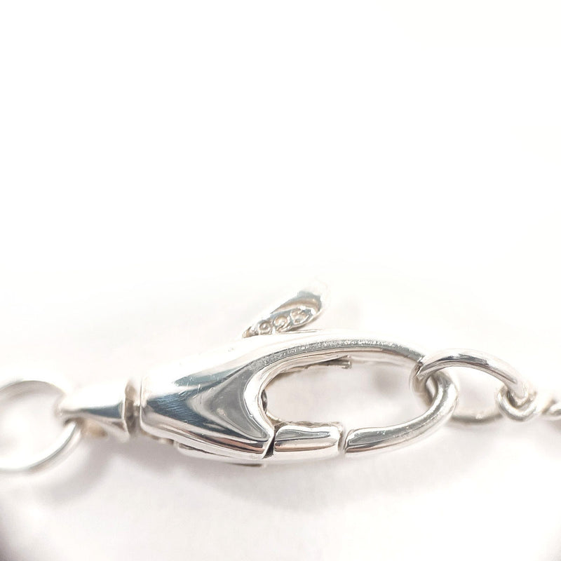 GUCCI Necklace Clover heart Silver925/Fake pearl Silver Women Second hand