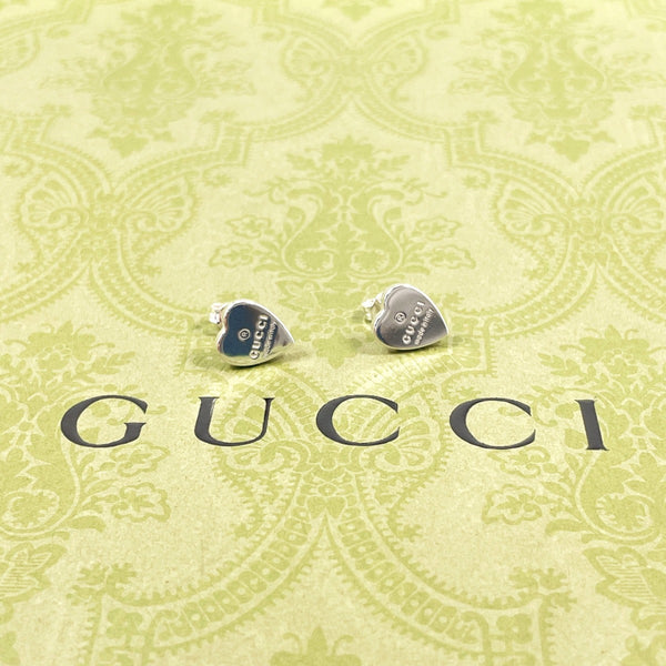 GUCCI earring 223990 J8400 8106 Trademark heart shape Silver925 Silver Women Second hand