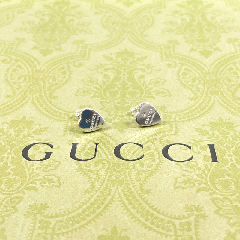 GUCCI earring 223990 J8400 8106 Trademark heart shape Silver925 Silver Women Second hand