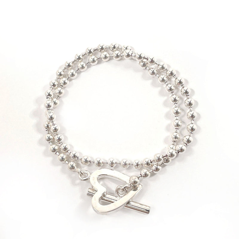 GUCCI bracelet Ball chain heart Silver925 Silver Women Second hand