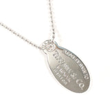 TIFFANY&Co. Necklace oval tag Return to Silver925 Silver unisex Second hand
