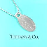 TIFFANY&Co. Necklace oval tag Return to Silver925 Silver unisex Second hand