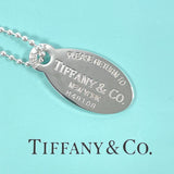 TIFFANY&Co. Necklace Return to Oval tag Silver925 Silver Women Used