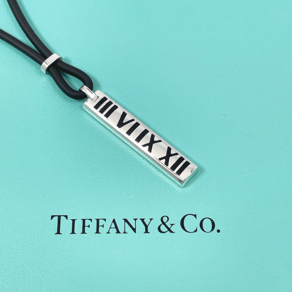 TIFFANY&Co. Necklace Atlas Numeric Silver925/rubber Silver unisex Used