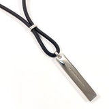 TIFFANY&Co. Necklace Atlas bar Silver925/rubber Silver unisex Second hand