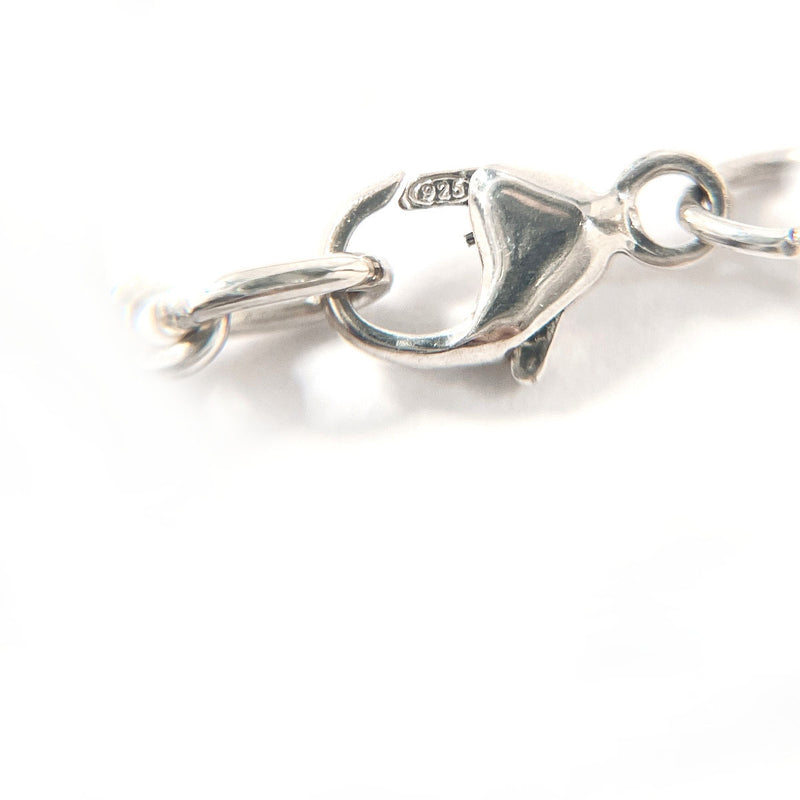 TIFFANY&Co. Necklace Atlas bar Silver925/rubber Silver unisex Second hand