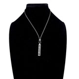 TIFFANY&Co. Necklace Atlas bar Silver925/rubber Silver unisex Second hand