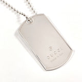 GUCCI Necklace Dog tag Ball chain Silver925 Silver unisex Second hand