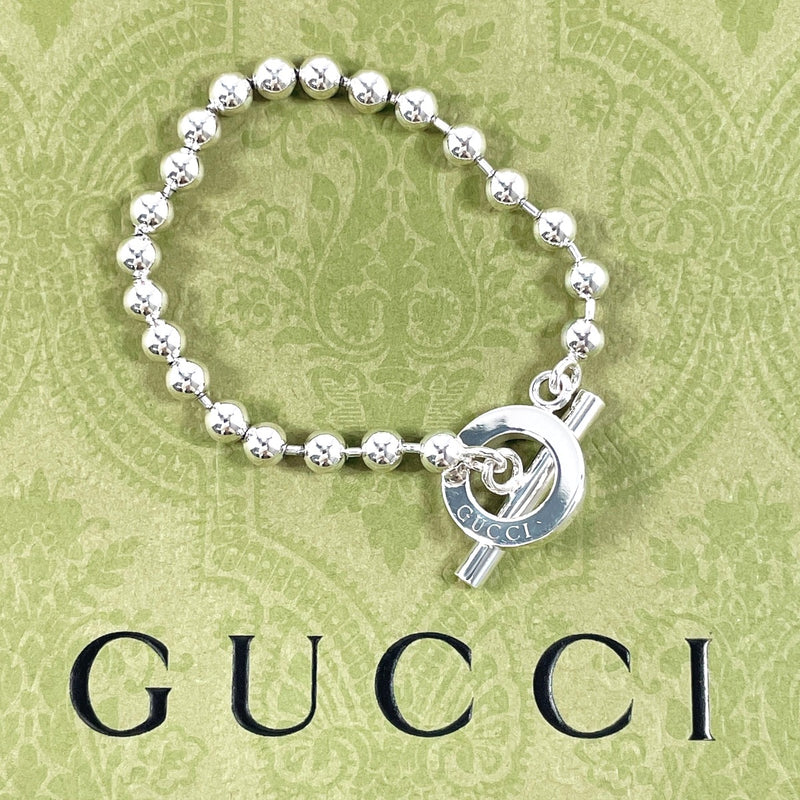 GUCCI bracelet Ball chain Silver925 Silver unisex Used