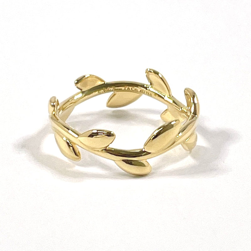 TIFFANY&Co. Ring Olive Leaf Band Ring Narrow Paloma Picasso K18 yellow gold #8(JP Size) gold Women Used