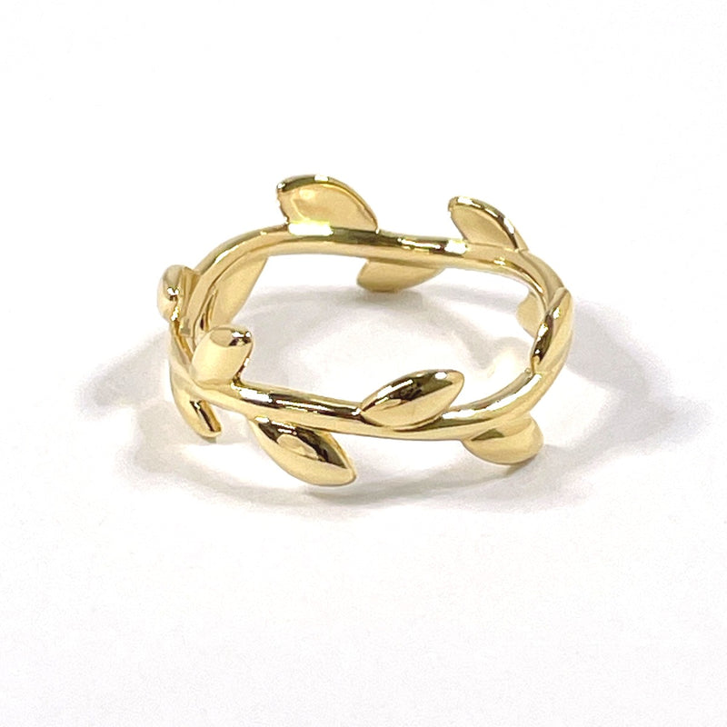 TIFFANY&Co. Ring Olive Leaf Band Ring Narrow Paloma Picasso K18 yellow gold #8(JP Size) gold Women Used