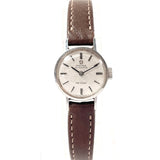 OMEGA Watches De Ville vintage Stainless Steel/leather Silver Silver Women Second hand