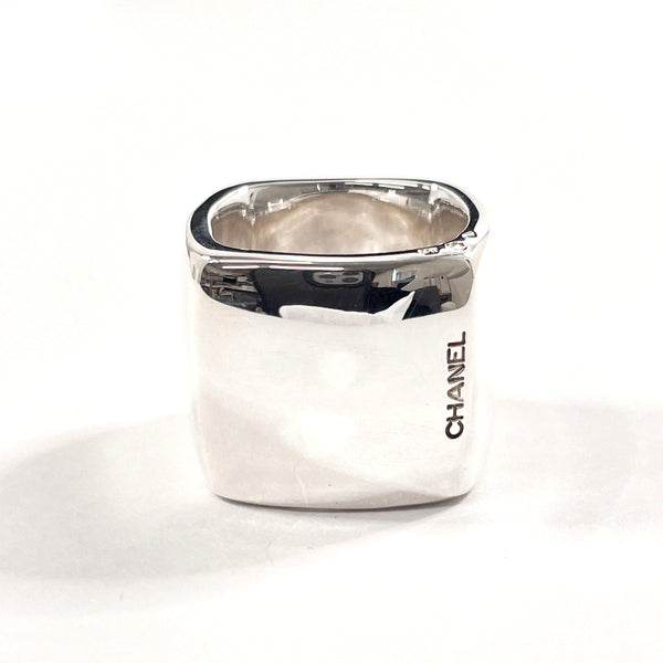 CHANEL Ring Square ring Silver925 #14.5(JP Size) Silver Women Used